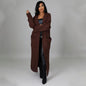 Women's Fashion Casual Long-sleeved Long Solid Color Sweaters
