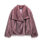 Women's Winter Street Fashion Artificial Fur Effect Coats