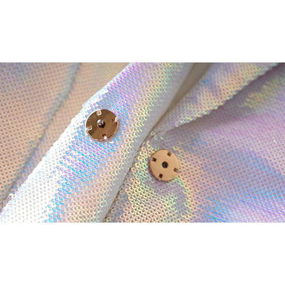 Versatile Classic Slouchy Sequins Mid-length Colorful Suits