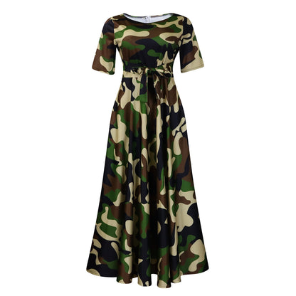Women's Fashion Elegant Tied African Sleeve Large Dresses