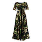 Women's Fashion Elegant Tied African Sleeve Large Dresses