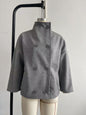 Women's Solid Color Commute Versatile Stand Collar Coats