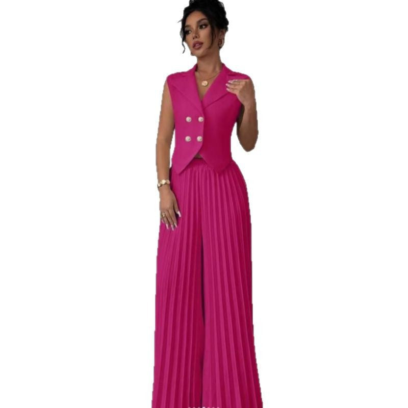 Women's Durable Stylish Beautiful Fashion Pleated Suits