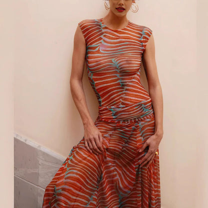 Women's Summer Sexy Slim Fit Slimming Sleeveless Suits
