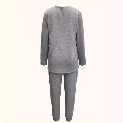 Winter Solid Color Casual Comfortable Thermal Suits