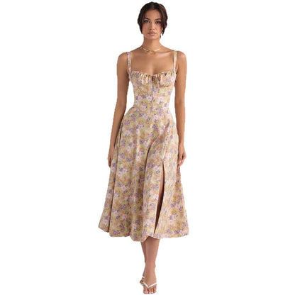 Brazilian Hot Low-cut Sexy Digital Printing Dresses