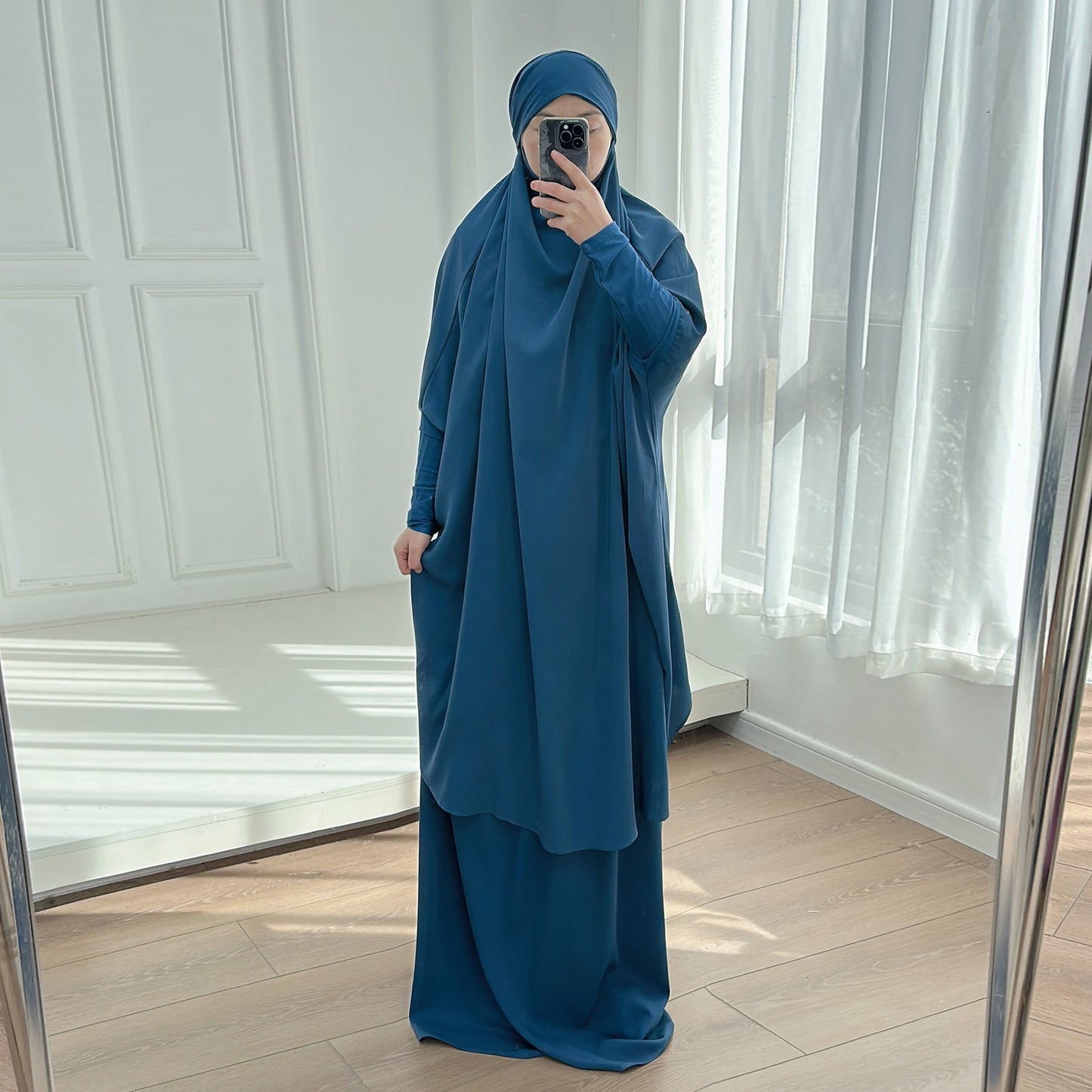 Attractive Large Swing Solid Color Two-piece Suits