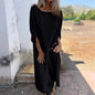 Women's Metal Buckle Loose Irregular Robe Suits