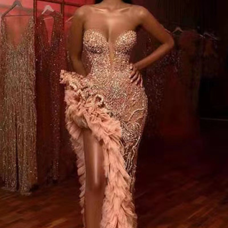 Women's Dress Spring Tassel Tail Sexy Sequined Dresses