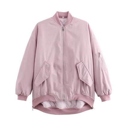 Women's American Flight Loose Baseball Thin Cotton Jackets