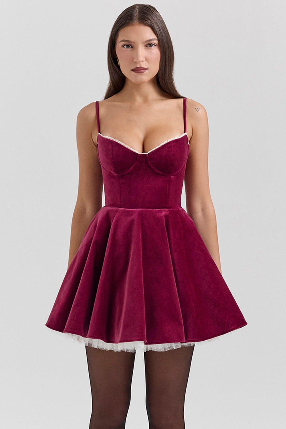 Women's Hot Retro French White Wear Matching Dresses