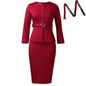 Women's Fashion Round Neck Temperament Ol Pencil Dresses