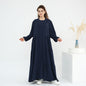 Turkish Solid Color Robe Dress Two-piece Dresses
