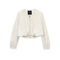 Women's Spring Solid Color Bud Crew Neck Coats