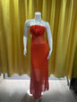 Women's Flower Handmade Maxi Dress Backless Bohemian Dresses
