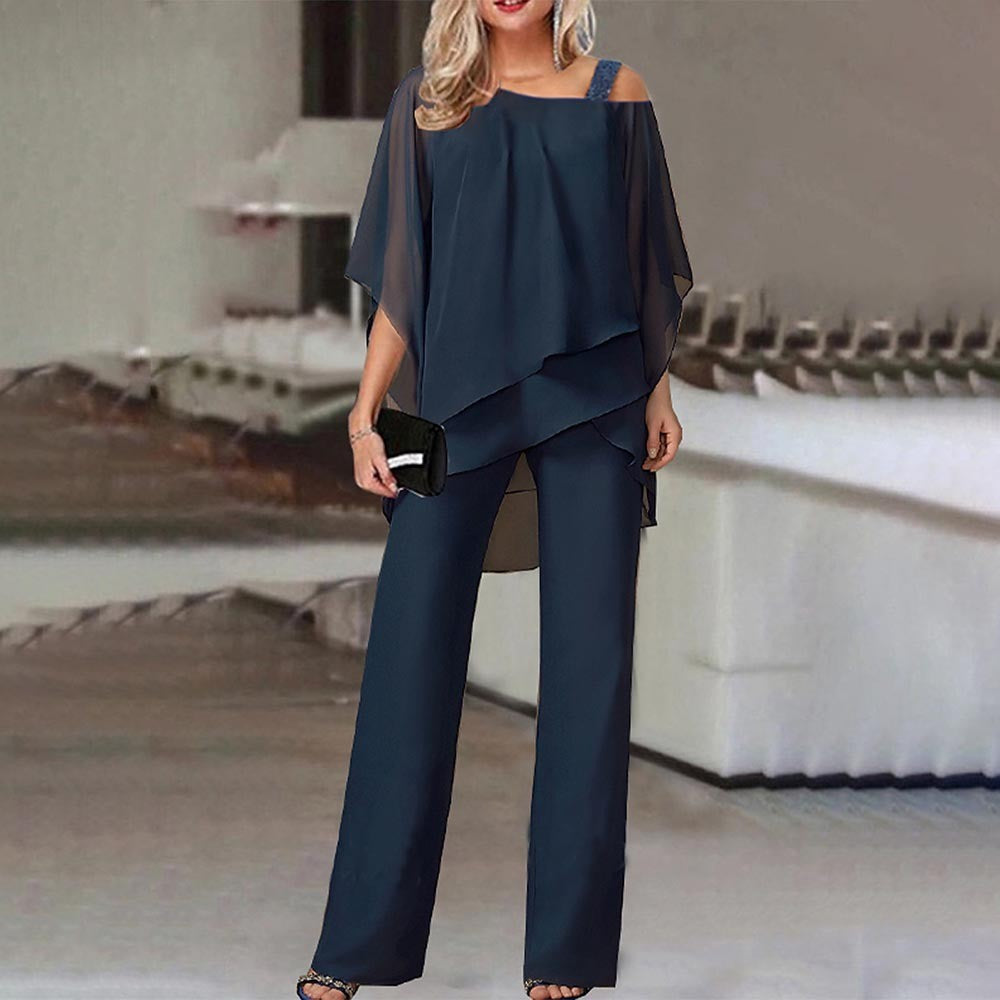 Women's Autumn Fashion Casual Irregular Batwing Sleeve Suits