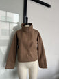 Women's Cool Stand Collar Breasted Woolen Coats