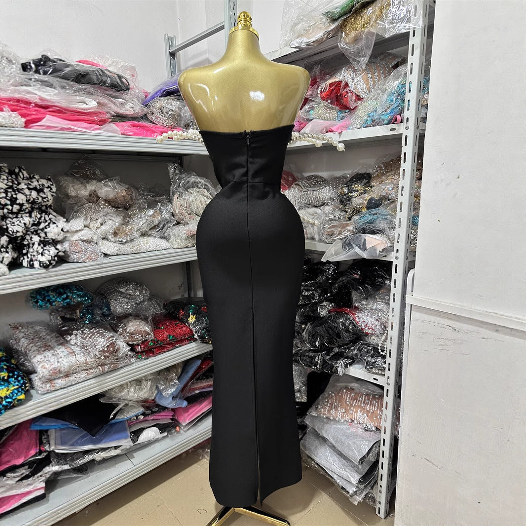 Fashion Pearl Tube Bandage Dress Party Dresses