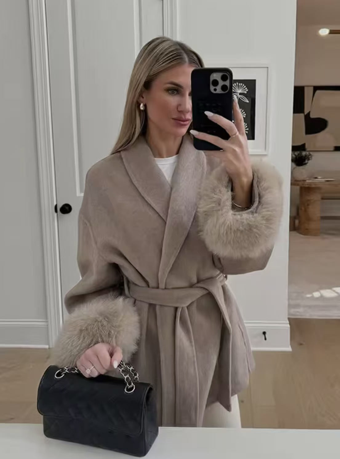 Women's Glamorous Stylish Fashionable High-grade Woolen Coats