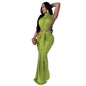 Women's Dress Sexy Slit Sleeveless Fashion Color Dresses