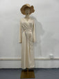 Women's Autumn Dress Elegant Long Waist Chain Dresses