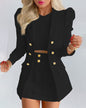 Fashion Printed Long Sleeve Casual Small Suits