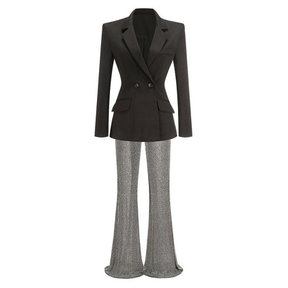 Women's Sexy Hot Drilling Trousers Affordable Luxury Suits