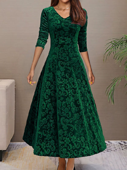 Women's Elegant High-grade Dress Veet Mid-length For Dresses