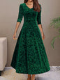 Women's Elegant High-grade Dress Veet Mid-length For Dresses
