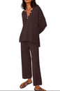 Women's Casual Two-piece Solid Color Fashion Suits