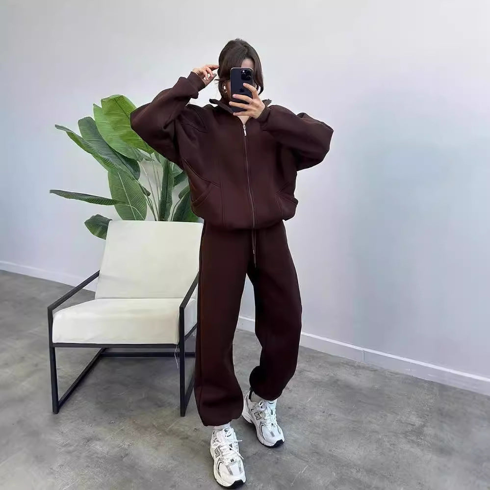 Women's Fashion Minimalist Long Sleeve Solid Color Suits