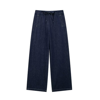 Women's Elegant Trendy Denim Shirt Jogging Suits