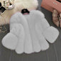 Women's Fur Stitching Integrated Warm Fox Coats