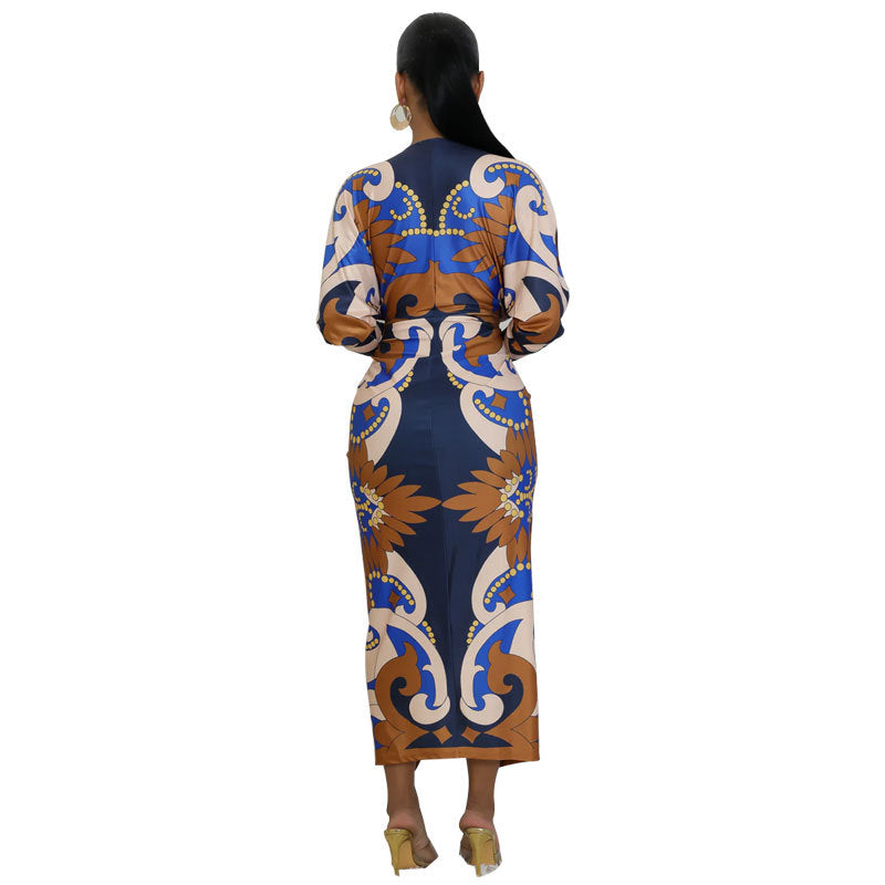Women's Stylish Long-sleeved Dress Autumn Casual Dresses