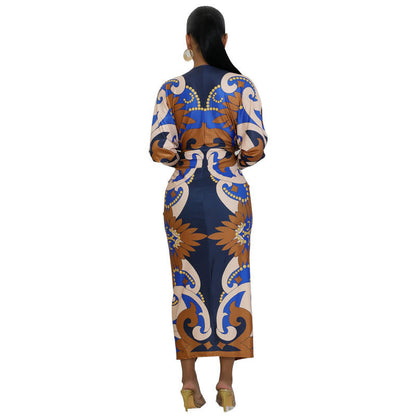 Women's Stylish Long-sleeved Dress Autumn Casual Dresses