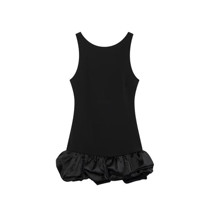 Women's Unique Loose Pleated One-piece Dress Dresses