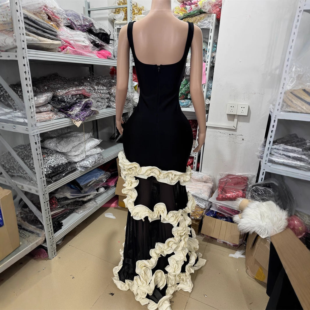 Summer Sexy Ruffle Long Floral Dress Dresses