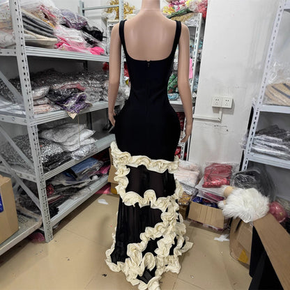 Summer Sexy Ruffle Long Floral Dress Dresses