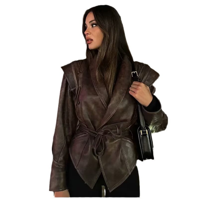 Women's Vintage Green Collar Single Breasted With Jackets