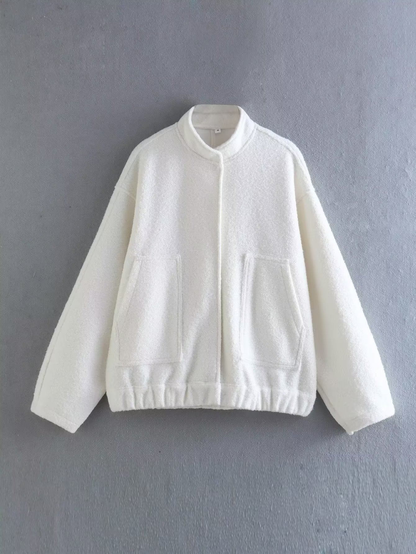 Women's Simple Versatile Stand Collar Zipper Casual Coats