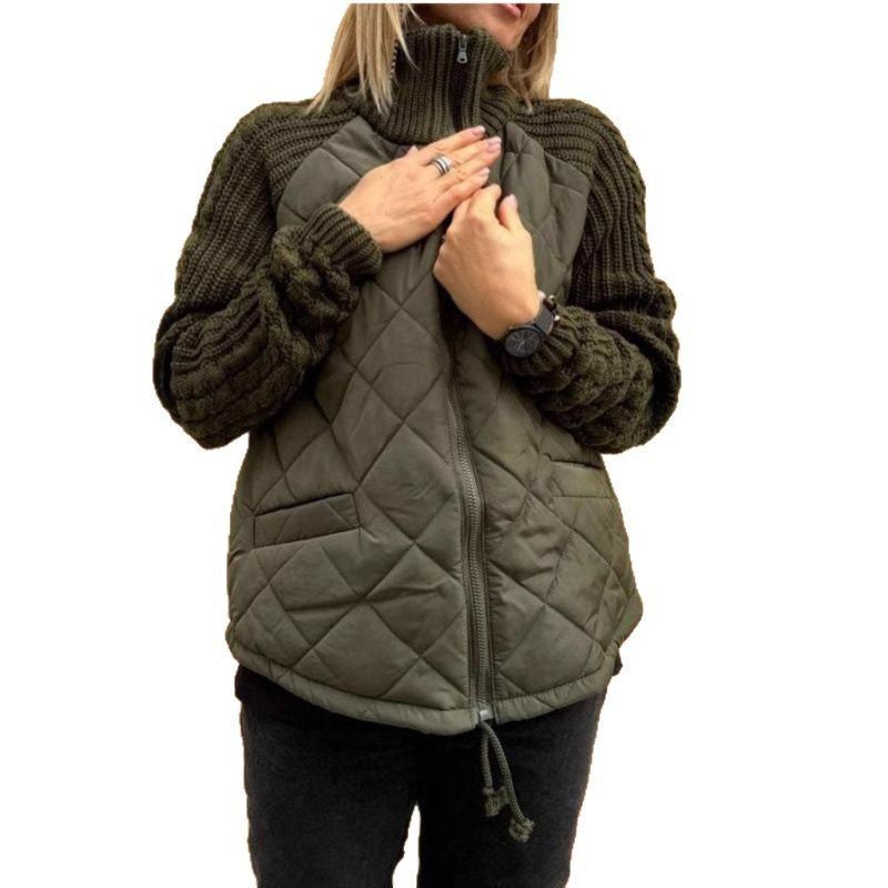 Women's Beautiful Fashion Zipper Stand Collar Coats