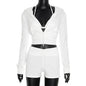Women's Fashion Wear Sexy Triangle Cup Hooded Long Suits