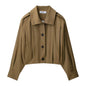 Women's Autumn Street Fashion Personality Pleated Coats