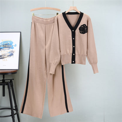 Elegant Unique Trendy Loose Two-piece Fashion Sweaters
