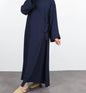 Pure Color Tied Long Dress Robe Dresses