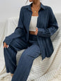 Women's Autumn Shirt Collar Loose Casual Suits
