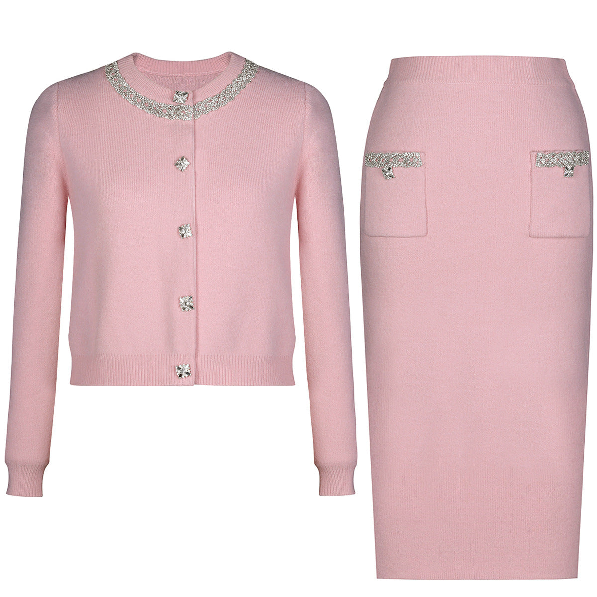 Cool Wool Knitted Cashmere Classic Style Suits