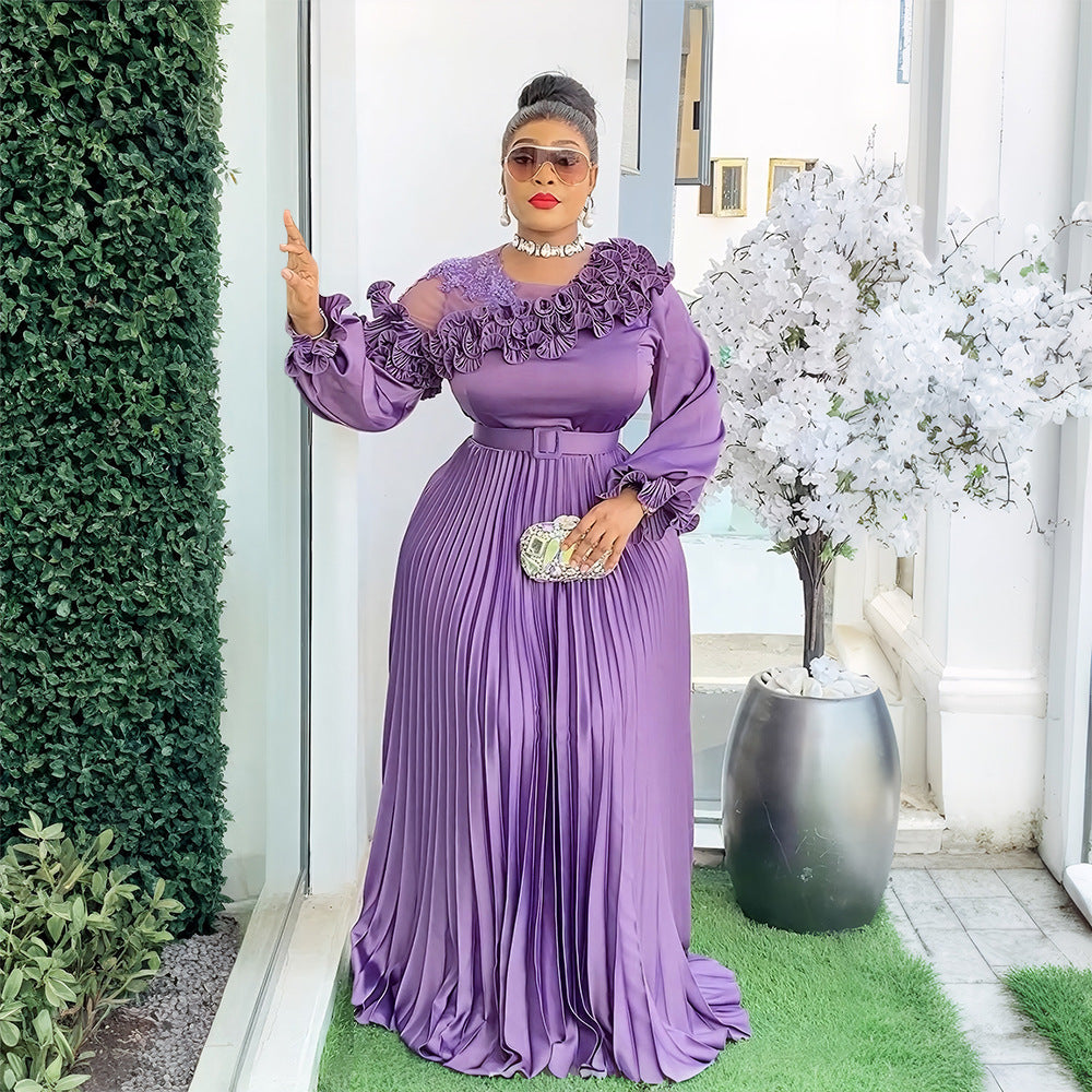Women's Stylish Temperament Long Sleeves Dress African Dresses