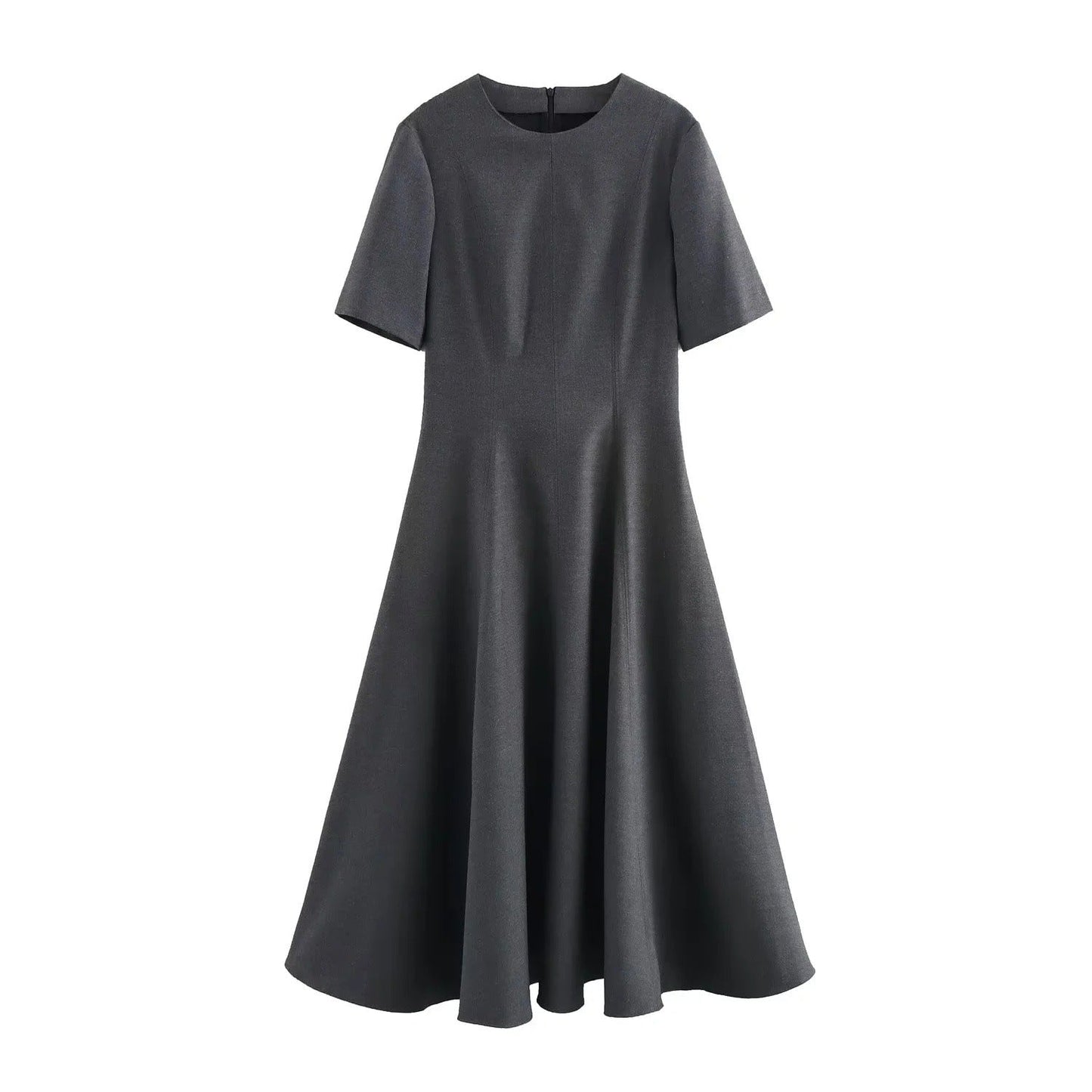 Women's Fashion Wave Wide Swing Sleeve Midi Dresses