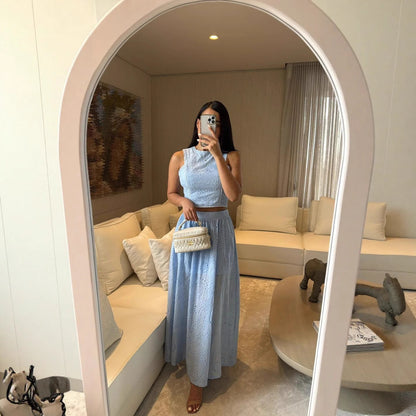 Pretty Lace Vacation Loose Casual Two-piece Suits